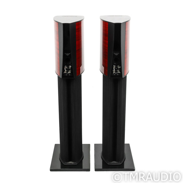 Sonus Faber Guarneri Evolution Bookshelf Speakers; Violin Red Pair w/ Stands