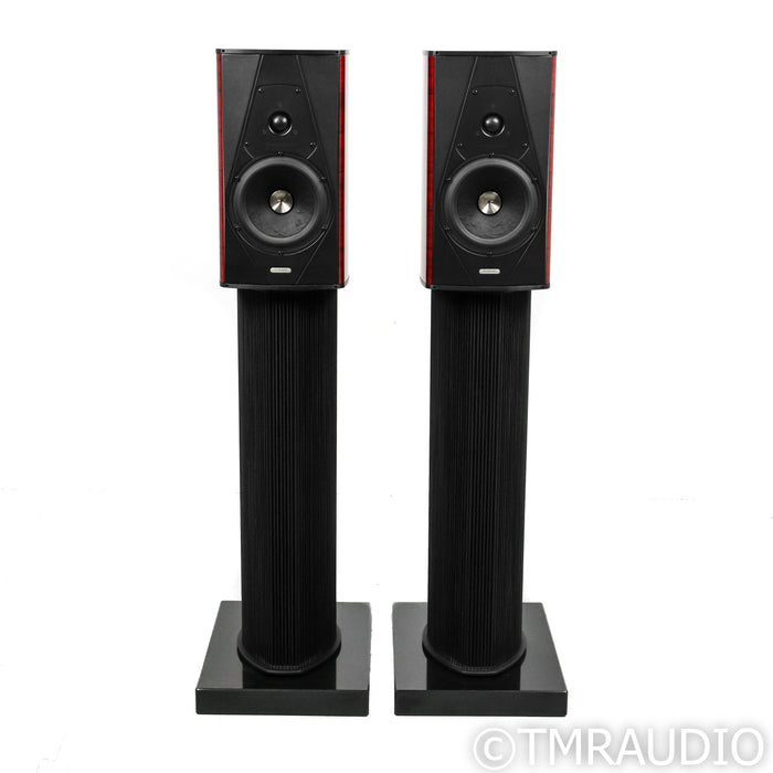 Sonus Faber Guarneri Evolution Bookshelf Speakers; Violin Red Pair w/ Stands