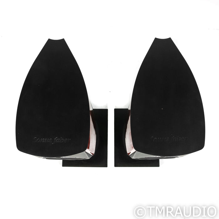Sonus Faber Guarneri Evolution Bookshelf Speakers; Violin Red Pair w/ Stands
