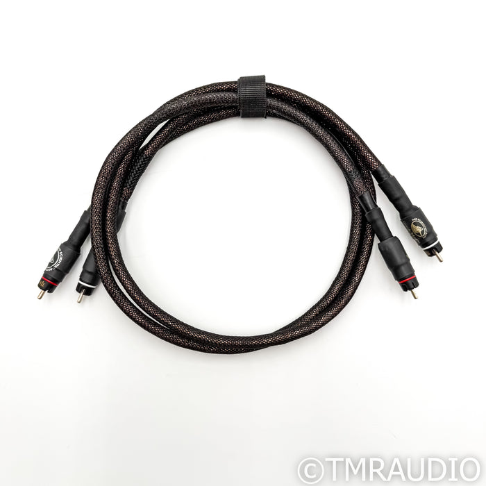 Mad Scientist Audio Black Magic Gold RCA Cables; 1m Pair Interconnects