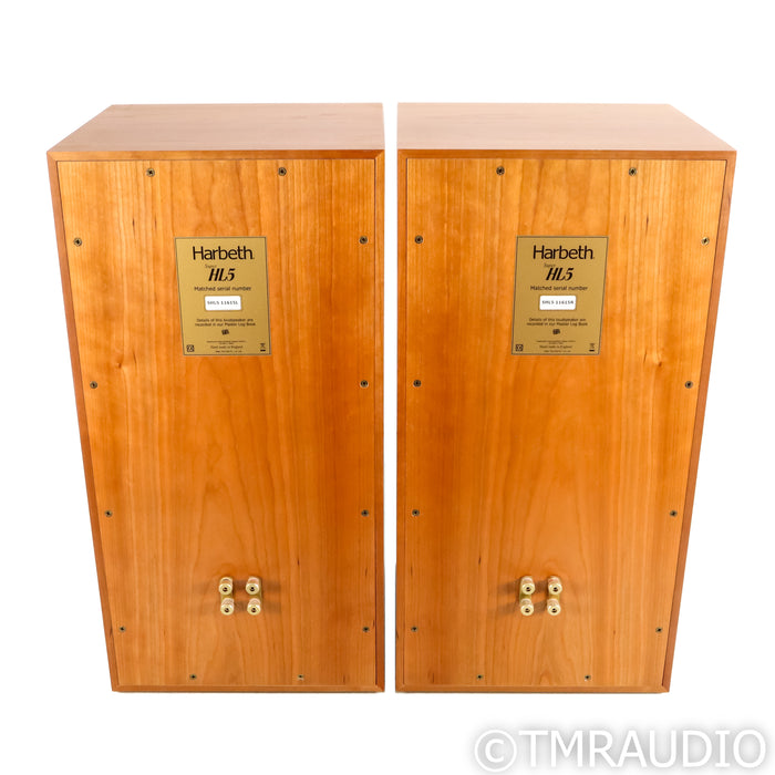 Harbeth Super HL5 Bookshelf Speakers; Cherry Pair