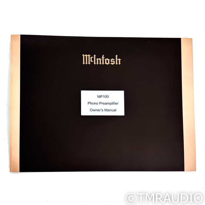 McIntosh MP100 MM / MC Phono Preamplifier