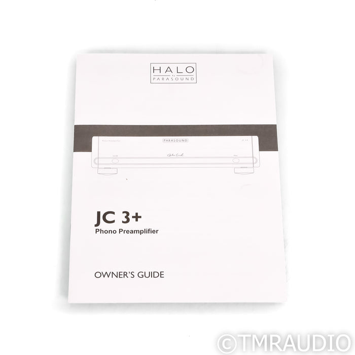 Parasound Halo JC 3+ MM / MC Phono Preamplifier; JC3+
