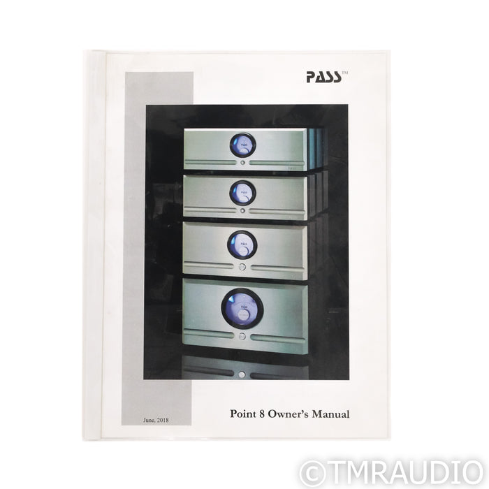 Pass Labs X260.8 Monoblock Power Amplifiers; Pair
