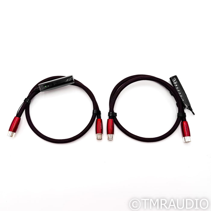 AudioQuest Fire XLR Cables; 1m Pair Balanced Interconnects