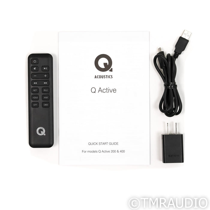 Q Acoustics Q Active 400 Wireless Floorstanding Speakers; Black Pair