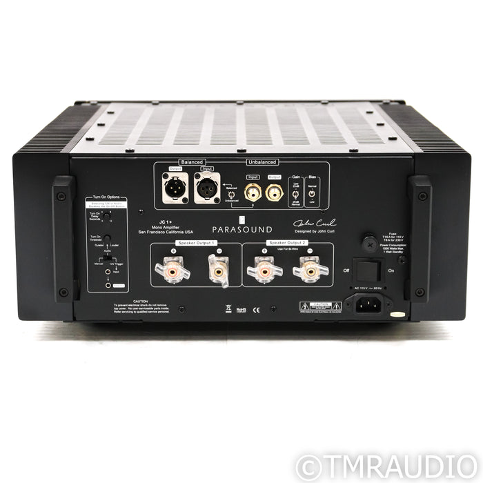Parasound JC 1 + Monoblock Power Amplifier; Black Single