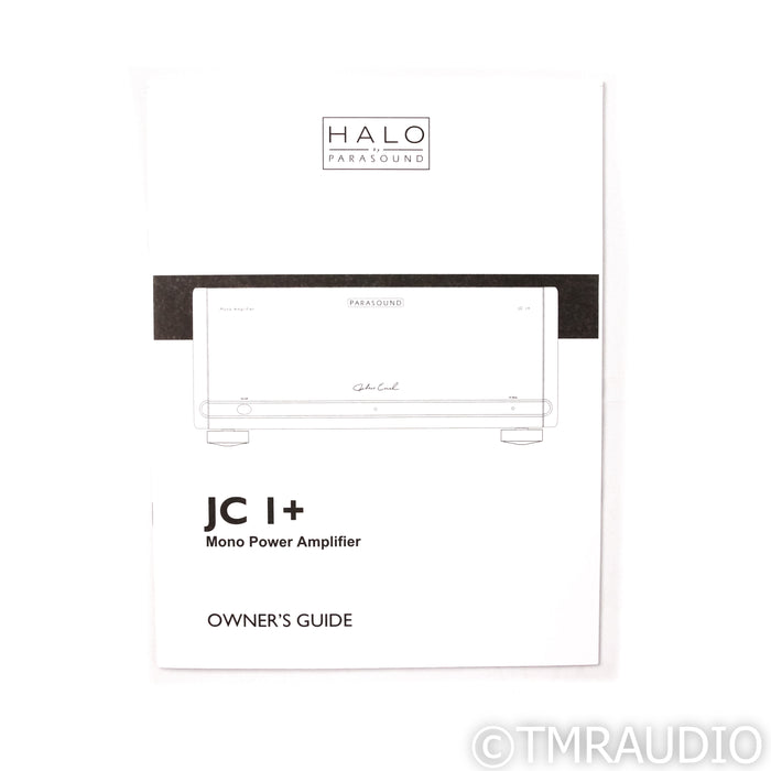 Parasound JC 1+ Monoblock Power Amplifier; Single