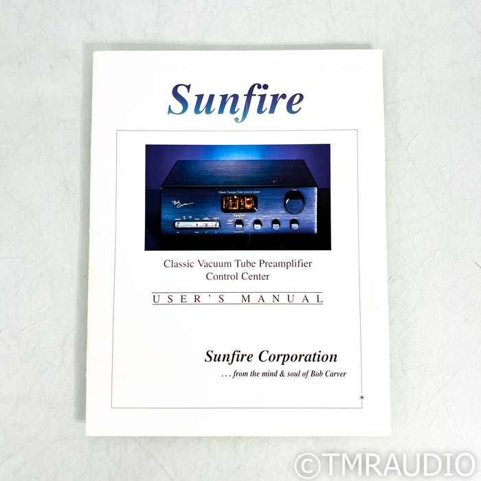 Sunfire Classic Tube Preamplifier; MM / MC Phono (Re-Capped)