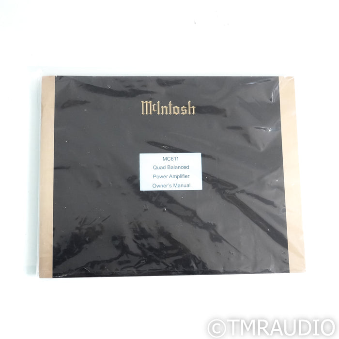 McIntosh MC611 Monoblock Power Amplifier; Single