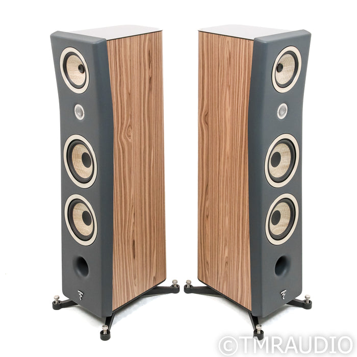 Focal Kanta No. 3 Floorstanding Speakers; Dark Grey Matte Walnut Pair