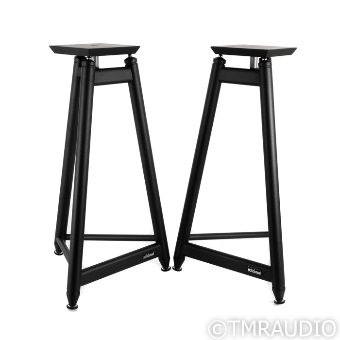 Solidsteel SS-6 24" Tripod Frame Speaker Stands; Black Pair (Open Box)