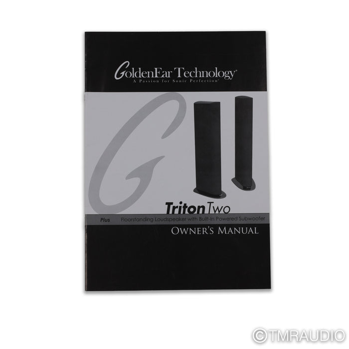 GoldenEar Triton Two+ Floorstanding Speakers; Black Pair