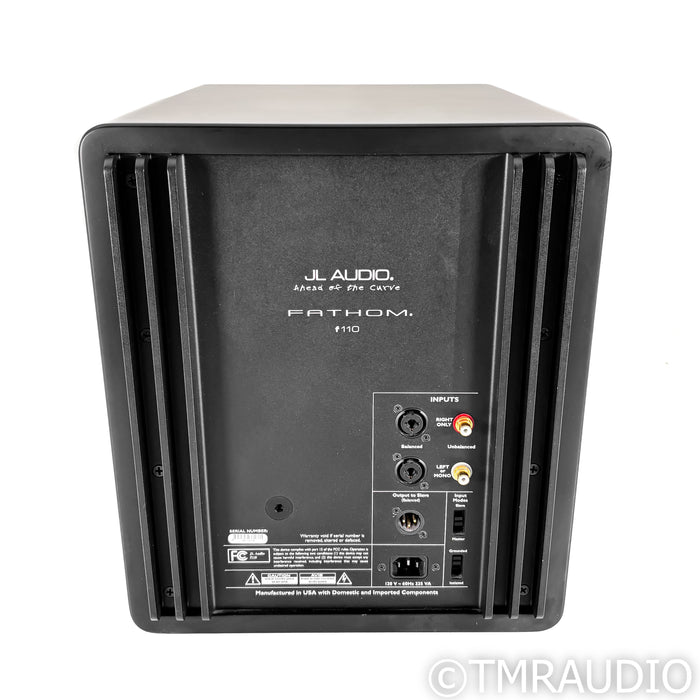 JL Audio Fathom F110 v1 10" Powered Subwoofer; Satin Black