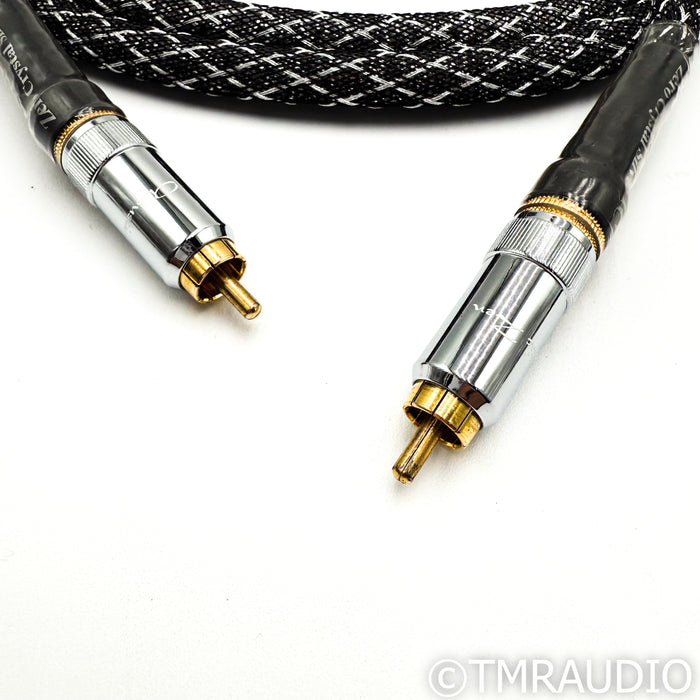 Acoustic Zen Absolute Zero Crystal Silver IC RCA Cables; 2m Pair Interconnects