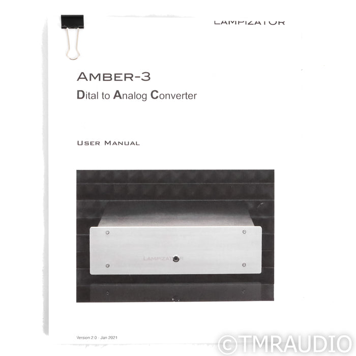 Lampizator Amber 3 Tube DAC; D/A Converter
