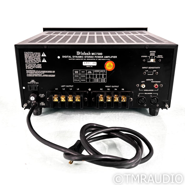 McIntosh MC7300 Vintage Stereo Power Amplifier