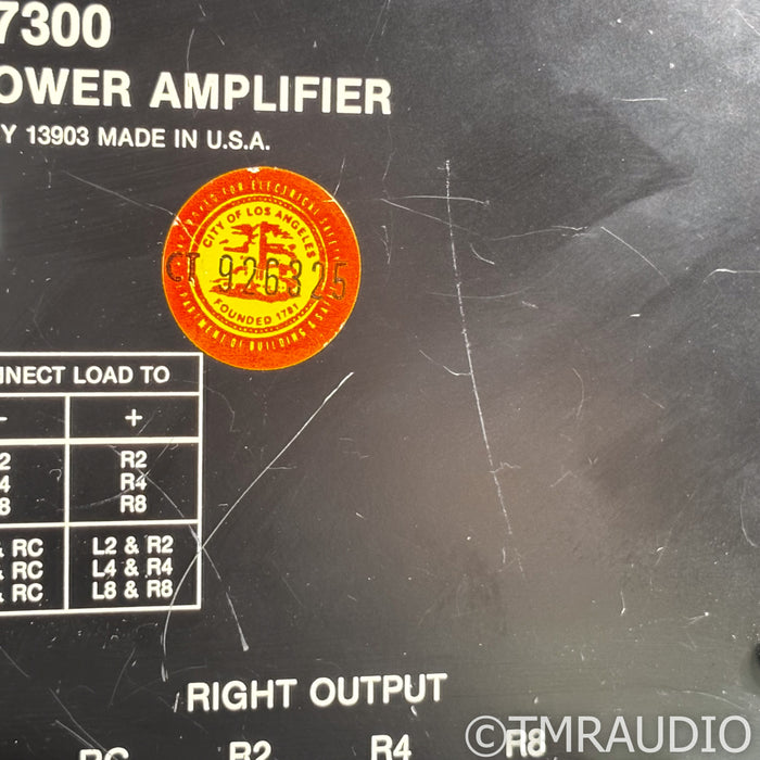 McIntosh MC7300 Vintage Stereo Power Amplifier