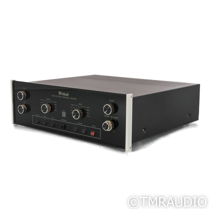 McIntosh C38 Stereo Preamplifier w/ Walnut Cabinet; MM Phono