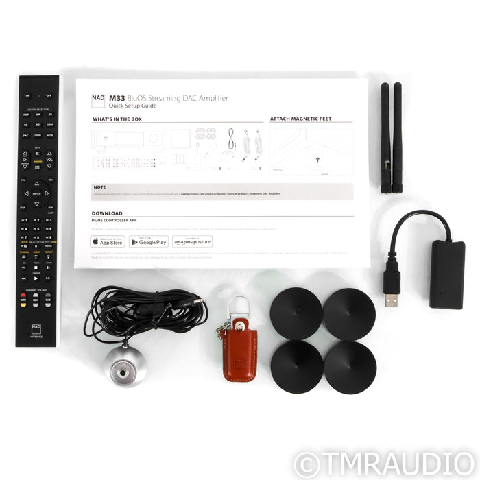 NAD Masters M33 BluOS Wireless Streaming Integrated Amplifier; Phono (Open Box)