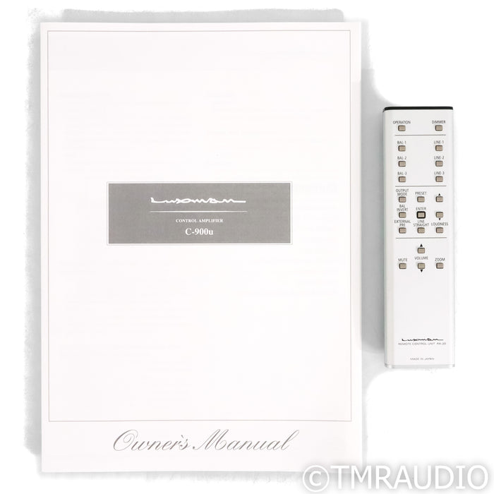 Luxman C-900u Stereo Preamplifier; C900u (Mint)