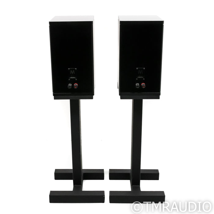 Magico A1 Bookshelf Speakers; Black Aluminum Pair w/ Sound Anchors Stands