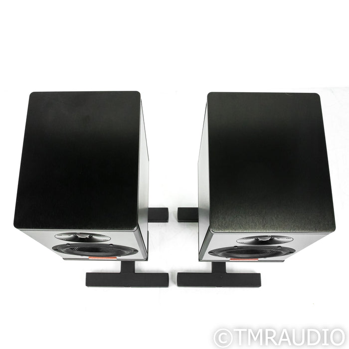 Magico A1 Bookshelf Speakers; Black Aluminum Pair w/ Sound Anchors Stands