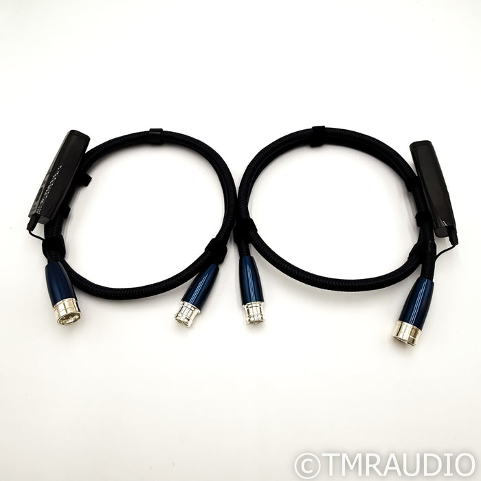 AudioQuest Water XLR Cables; 1m Pair Balanced Interconnects