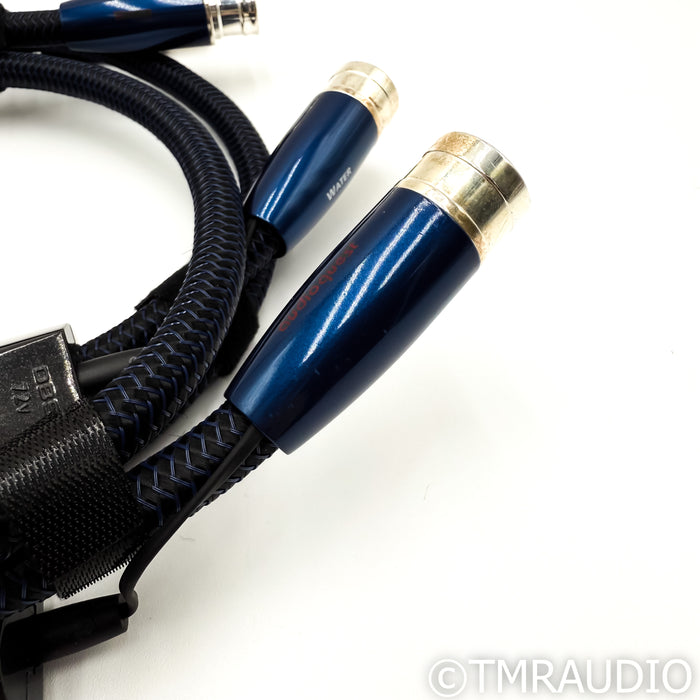 AudioQuest Water XLR Cables; 1m Pair Balanced Interconnects