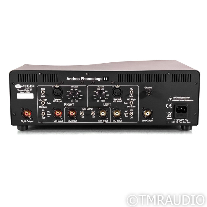 Zesto Audio Andros II Tube MM / MC Phono Preamplifier; with ESP Supply