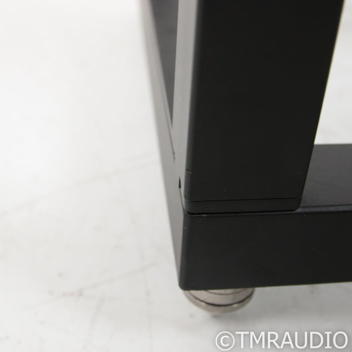 Mission 770 Bookshelf Speakers; Black Oak Pair w/ Stands