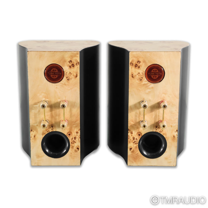 Decware Audio Zen Tube Tots Bookshelf Speakers; Burl Wood Pair