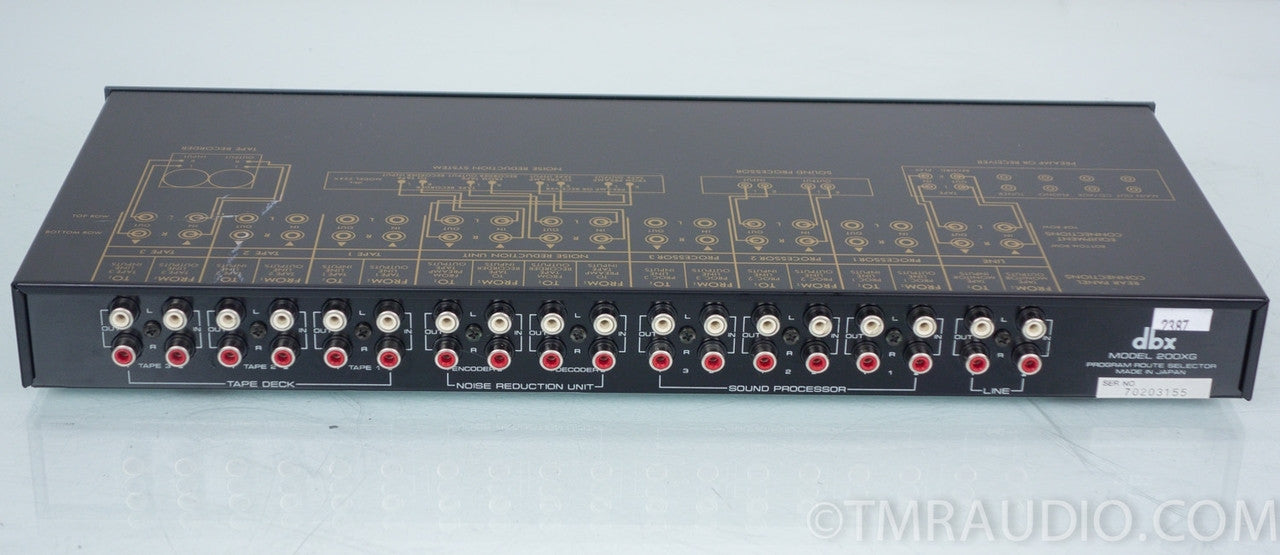 DBX 200XG Manual - Program Route Selector