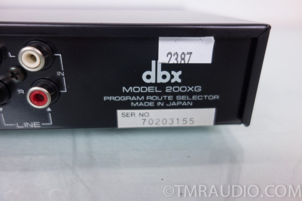 DBX 200XG Manual - Program Route Selector