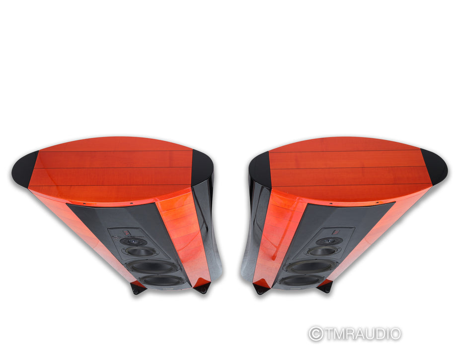 Sonus Faber Stradivari Homage Floorstanding Speakers; Rosso Violino Pair
