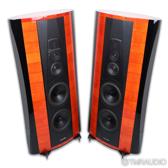Sonus Faber Stradivari Homage Floorstanding Speakers; Rosso Violino Pair