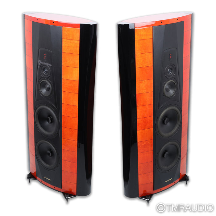 Sonus Faber Stradivari Homage Floorstanding Speakers; Rosso Violino Pair