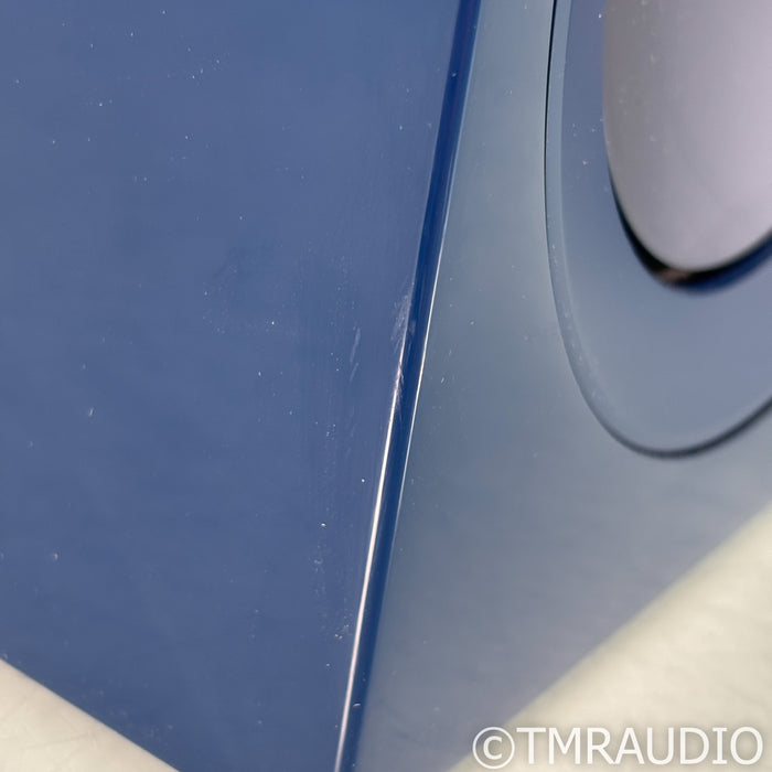 KEF R3 Meta Bookshelf Speakers; Indigo Gloss Pair