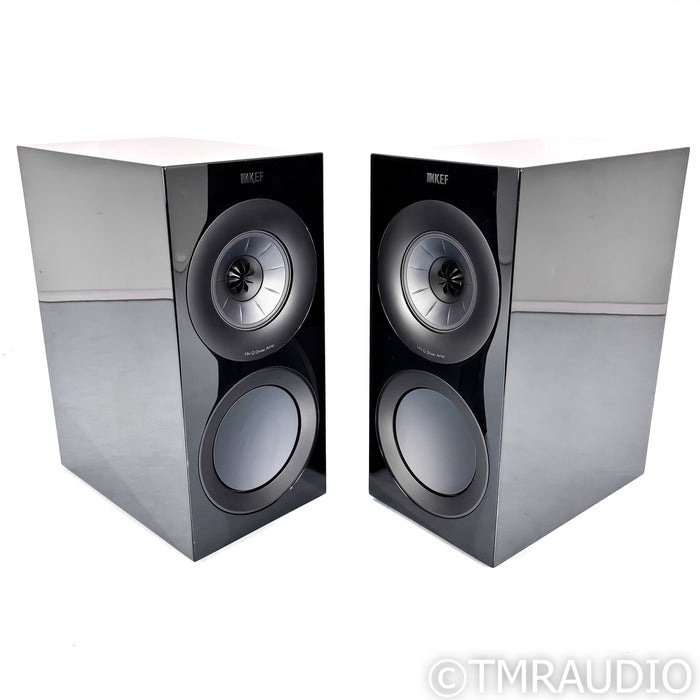 KEF R3 Bookshelf Speakers; Black Pair