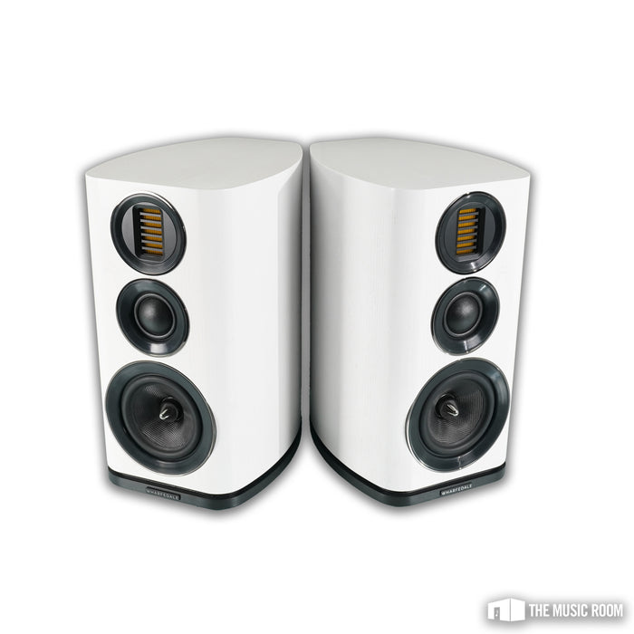 Wharfedale EVO 4.2 Bookshelf Speakers; White Oak Pair