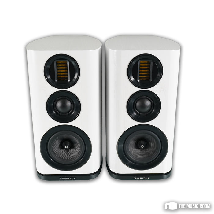 Wharfedale EVO 4.2 Bookshelf Speakers; White Oak Pair