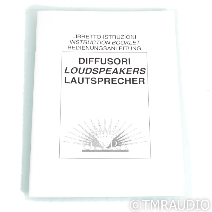 Opera Loudspeakers Prima Bookshelf Speakers; Cherry Pair