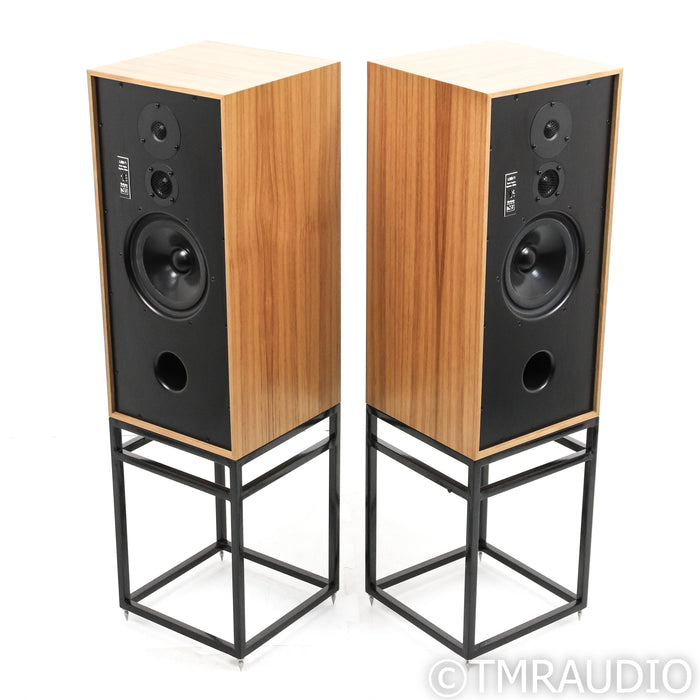 Graham Audio LS8/1 Derek Hughes SE Bookshelf Speakers with Stands; Teak Pair
