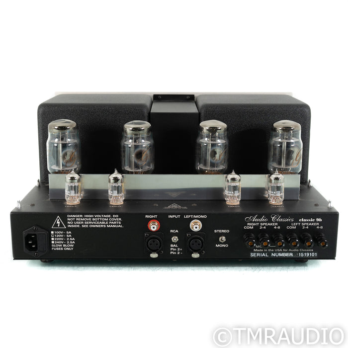 Audio Classics Model 9B Stereo Tube Power Amplifier