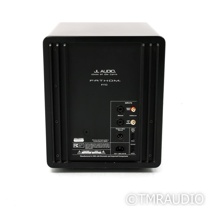 JL Audio F110 v1 10" Powered Subwoofer; Satin Black
