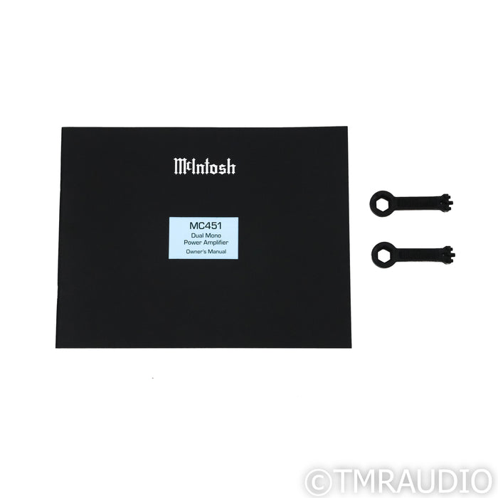 McIntosh MC451 Monoblock Tube Hybrid Power Amplifiers; Pair