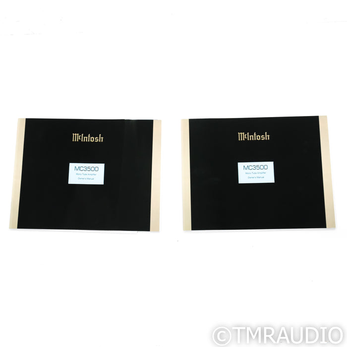 McIntosh MC3500 Mk II Mono Tube Power Amplifier; Pair