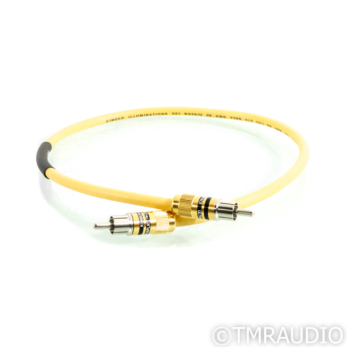 Kimber Kable Base V21 RCA Digital Coaxial Cable; Single 0.5m Interconnect (Open Box)