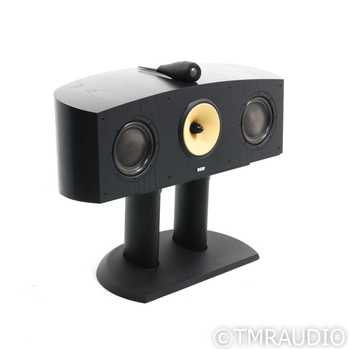 Bowers & Wilkins Nautilus HTM1 Center Channel Speaker; Black Ash w/ Stand