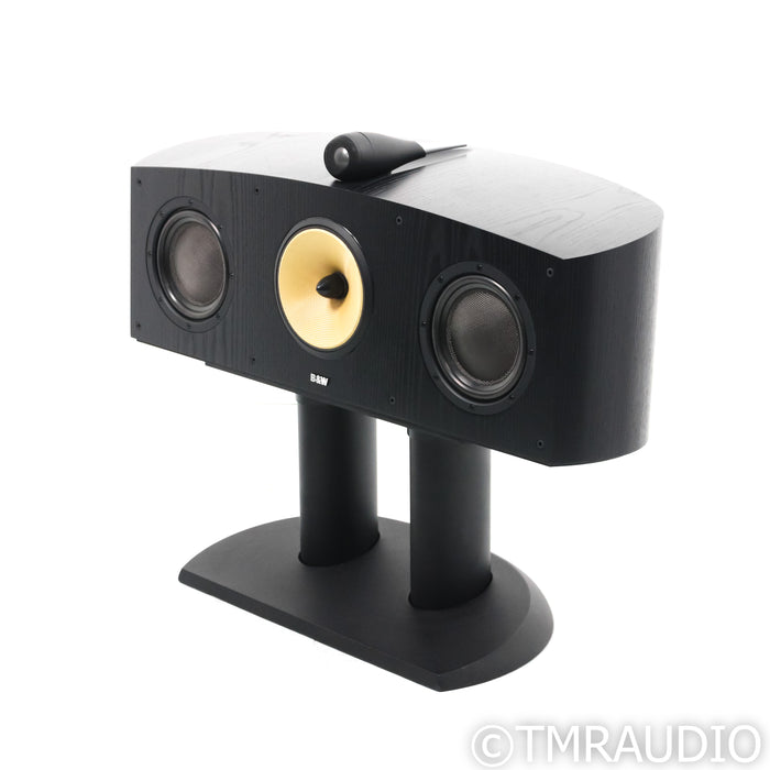 Bowers & Wilkins Nautilus HTM1 Center Channel Speaker; Black Ash w/ Stand